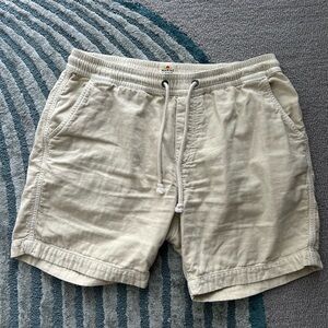 Marine Layer Yellow Shorts with Elastic Waistband